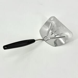 Vintage Foley Stainless Steel MPLS Wide Slotted Curved Flipper Lifter Spatula